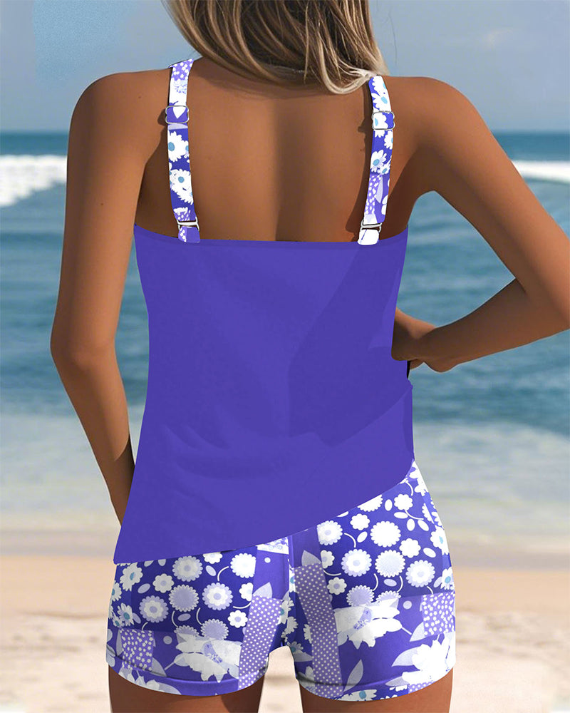 Colette | Supportive Swim Set with Boxer Bottoms