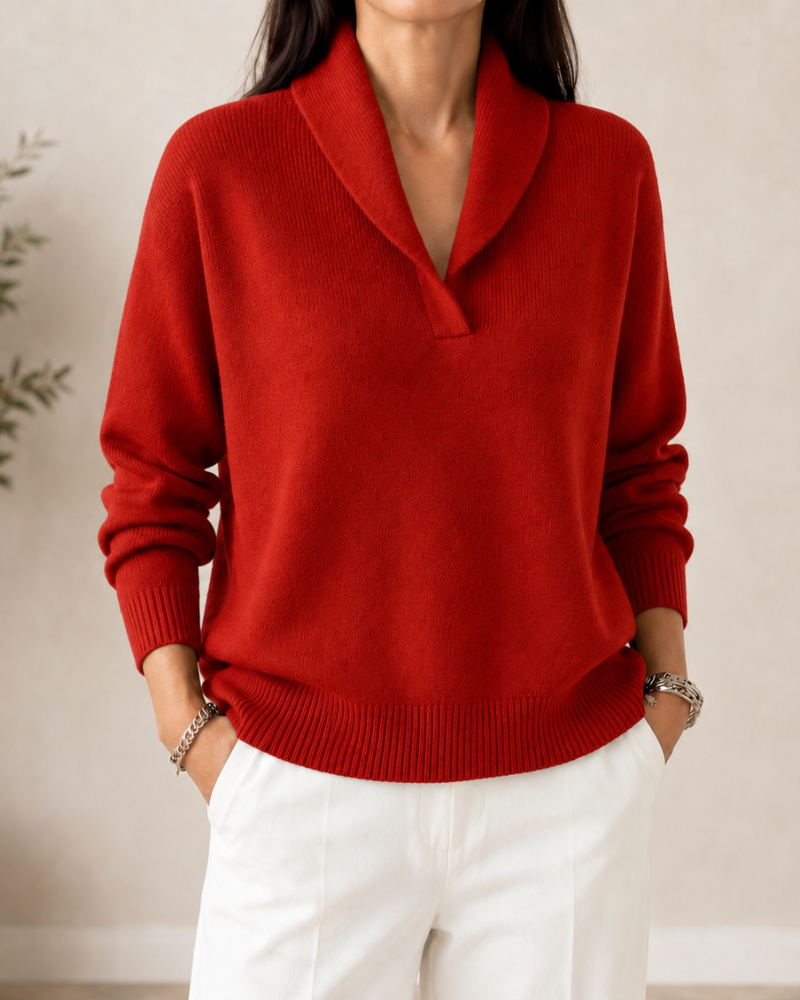 Rose | Soft V-Neck Sweater