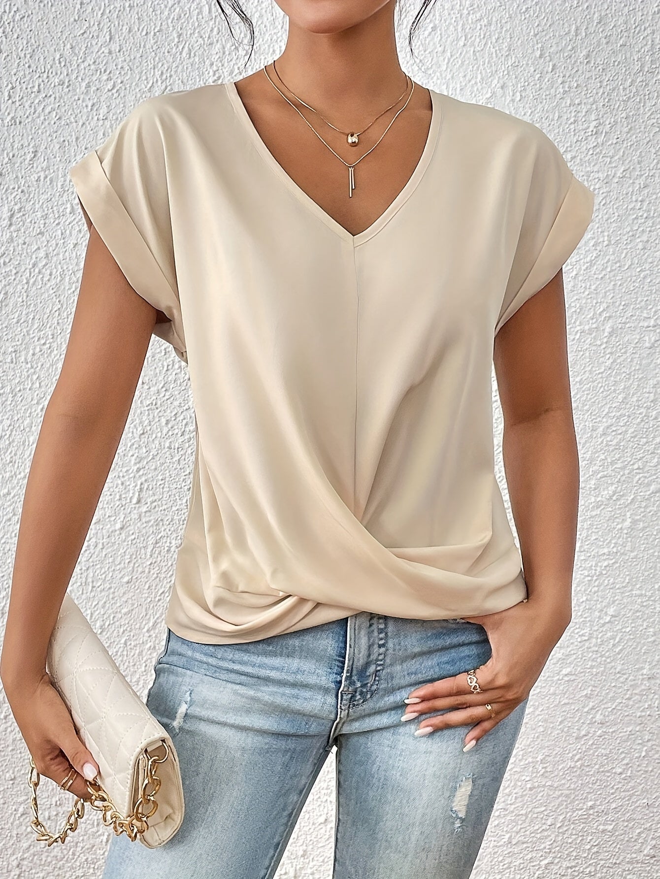 Maeve | Elegant V-Neck Top