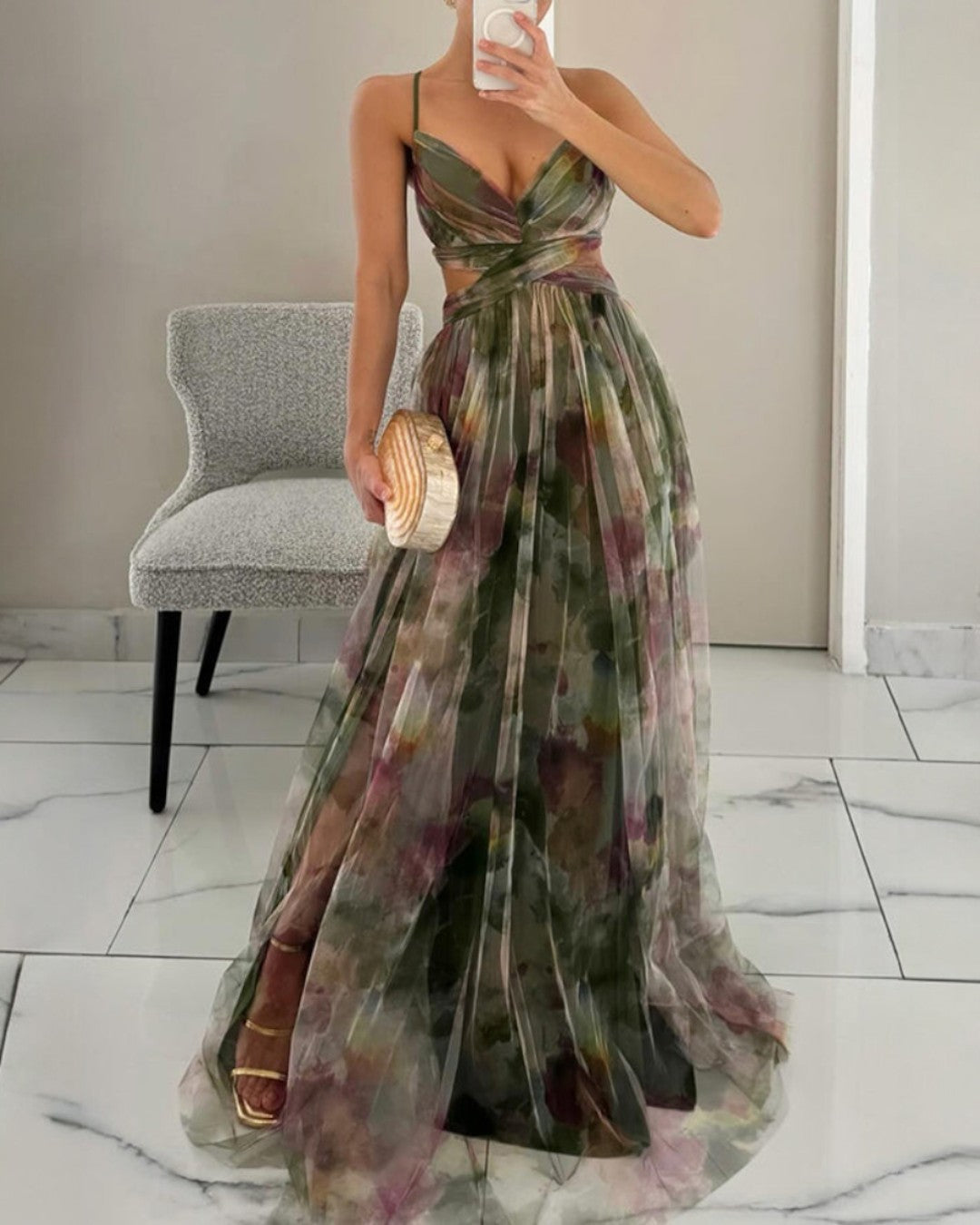 Giselle | Charming Maxi Dress with Floral Print