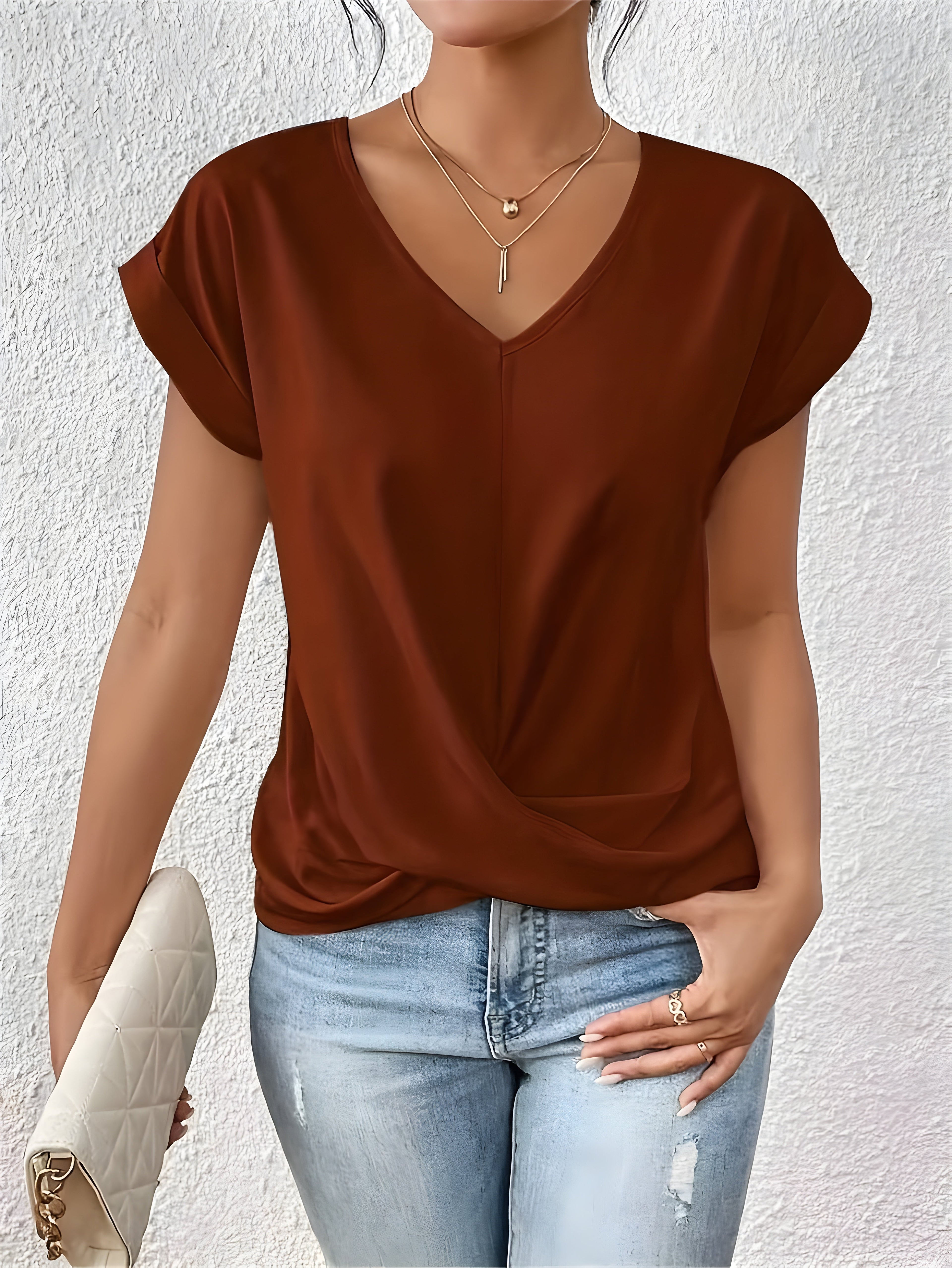 Maeve | Elegant V-Neck Top