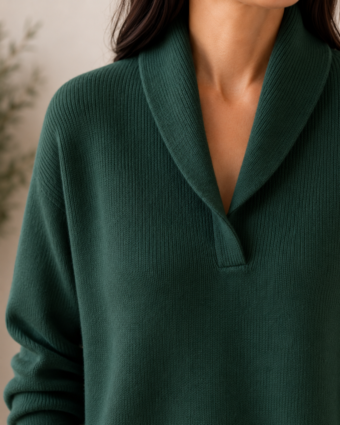 Rose | Soft V-Neck Sweater