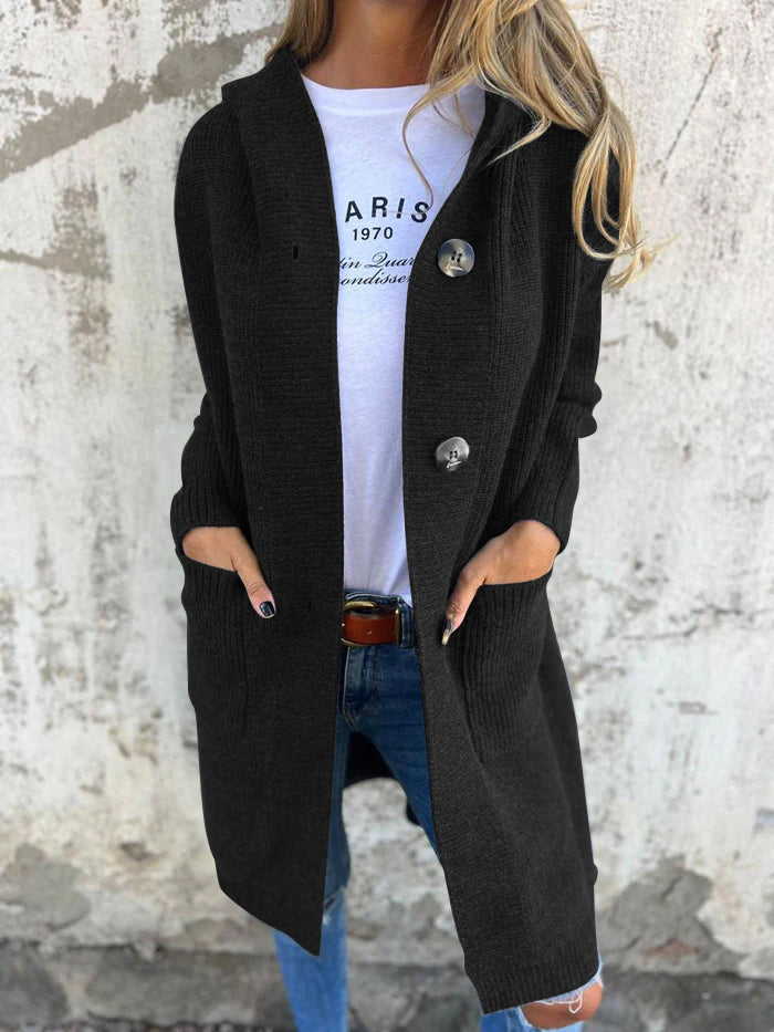 Margot | Long Knit Cardigan with Buttons