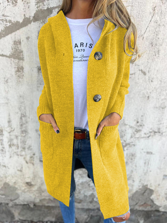 Margot | Long Knit Cardigan with Buttons