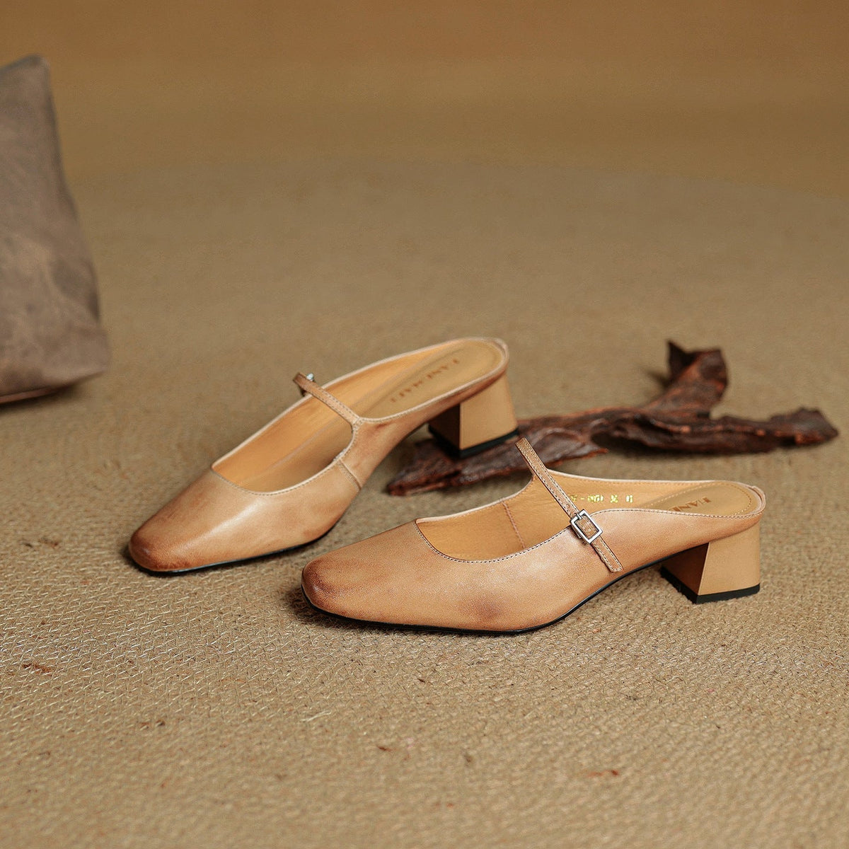 Meyra Leather Mules