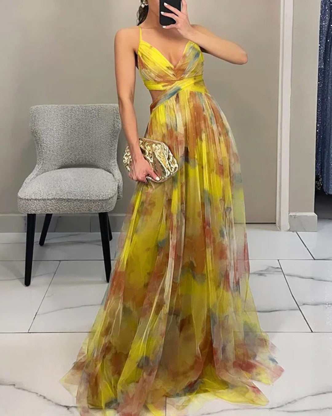 Giselle | Charming Maxi Dress with Floral Print
