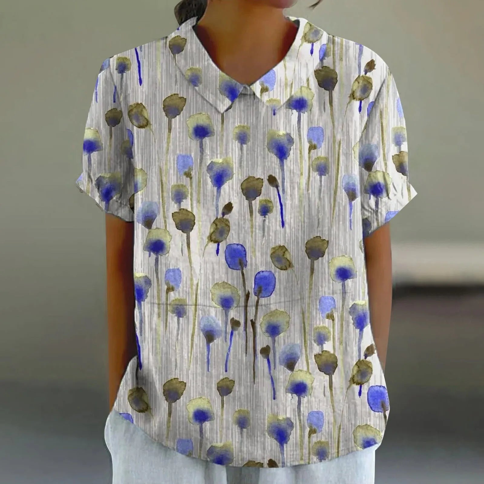 Mila | Watercolor Floral Shirt