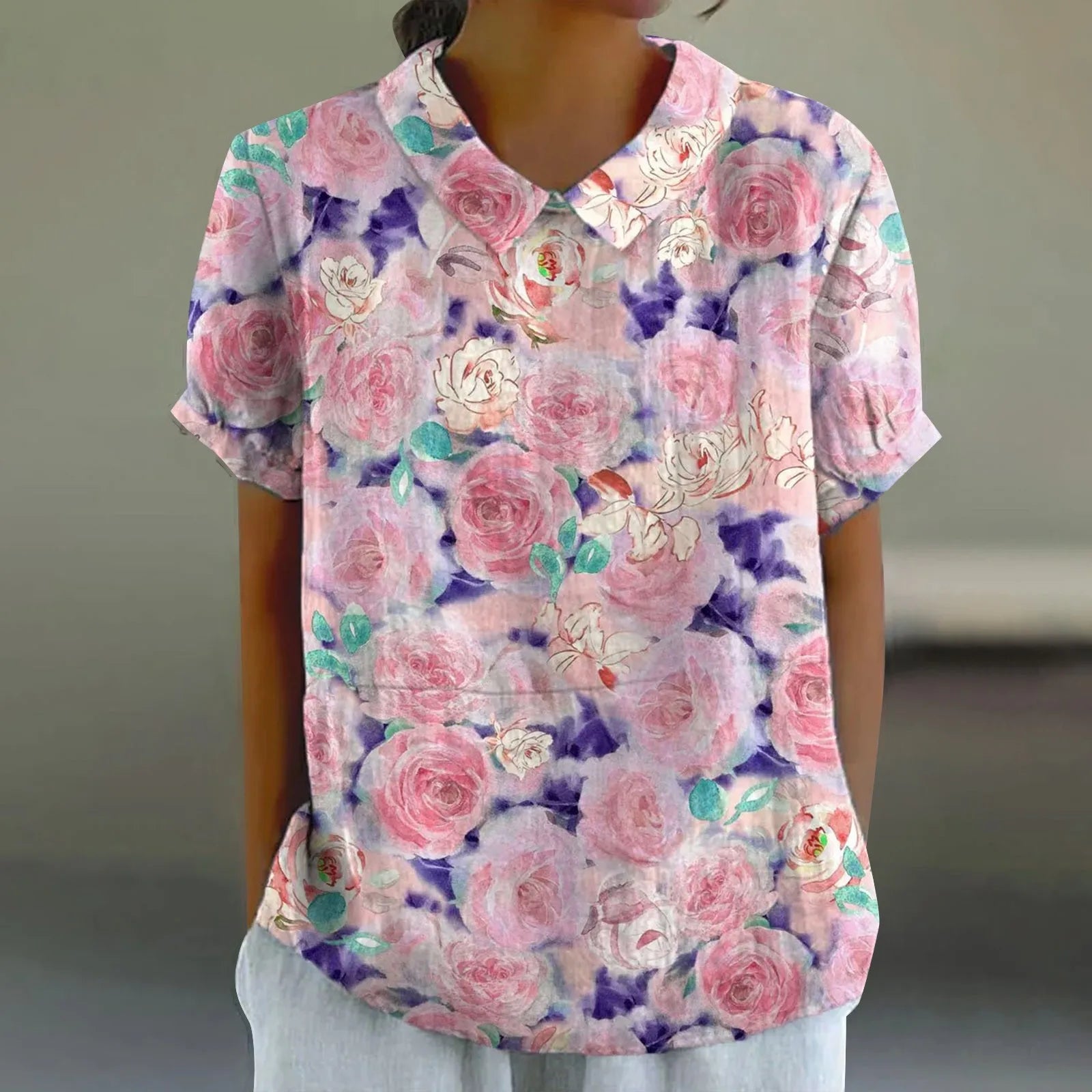 Mila | Blush Floral Shirt
