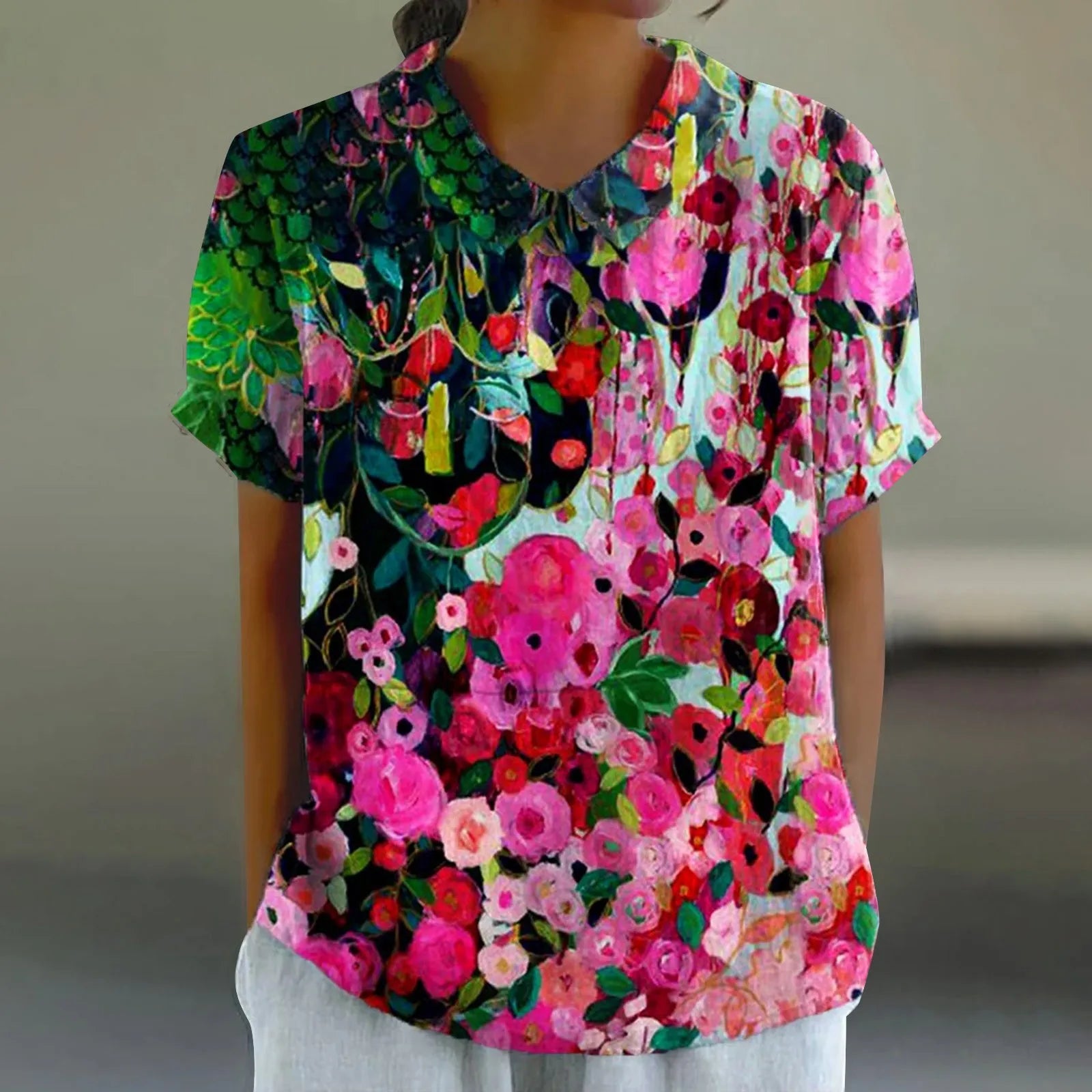 Mila | Vibrant Floral Shirt