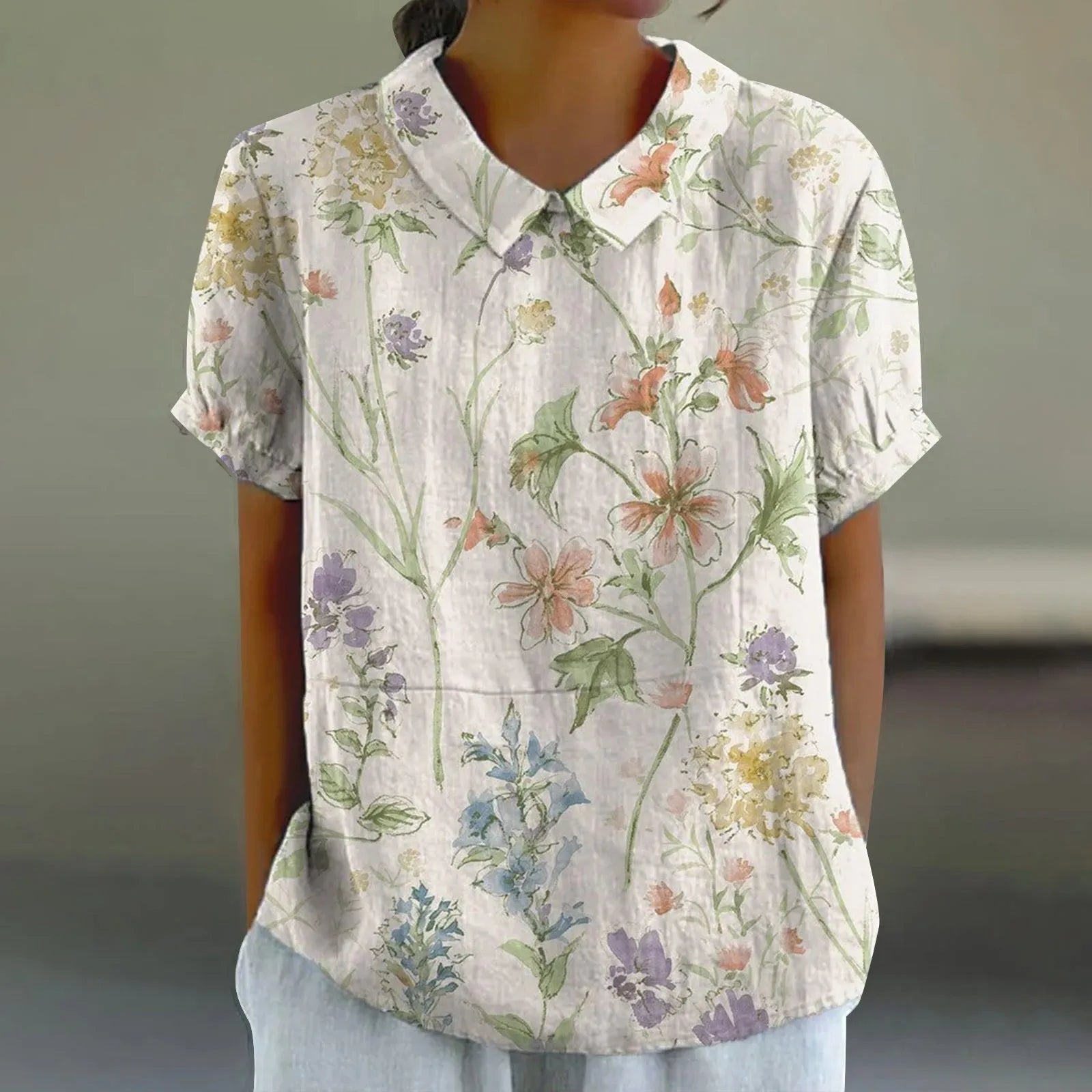 Mila | Pastel Floral Shirt