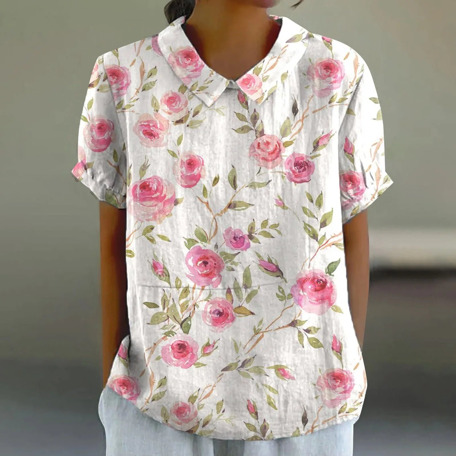 Mila | Blush Floral Shirt
