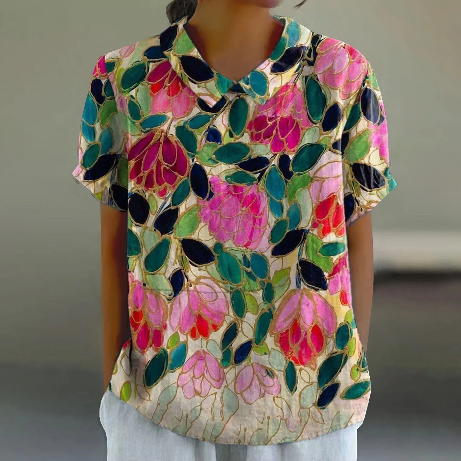 Mila | Vibrant Floral Shirt