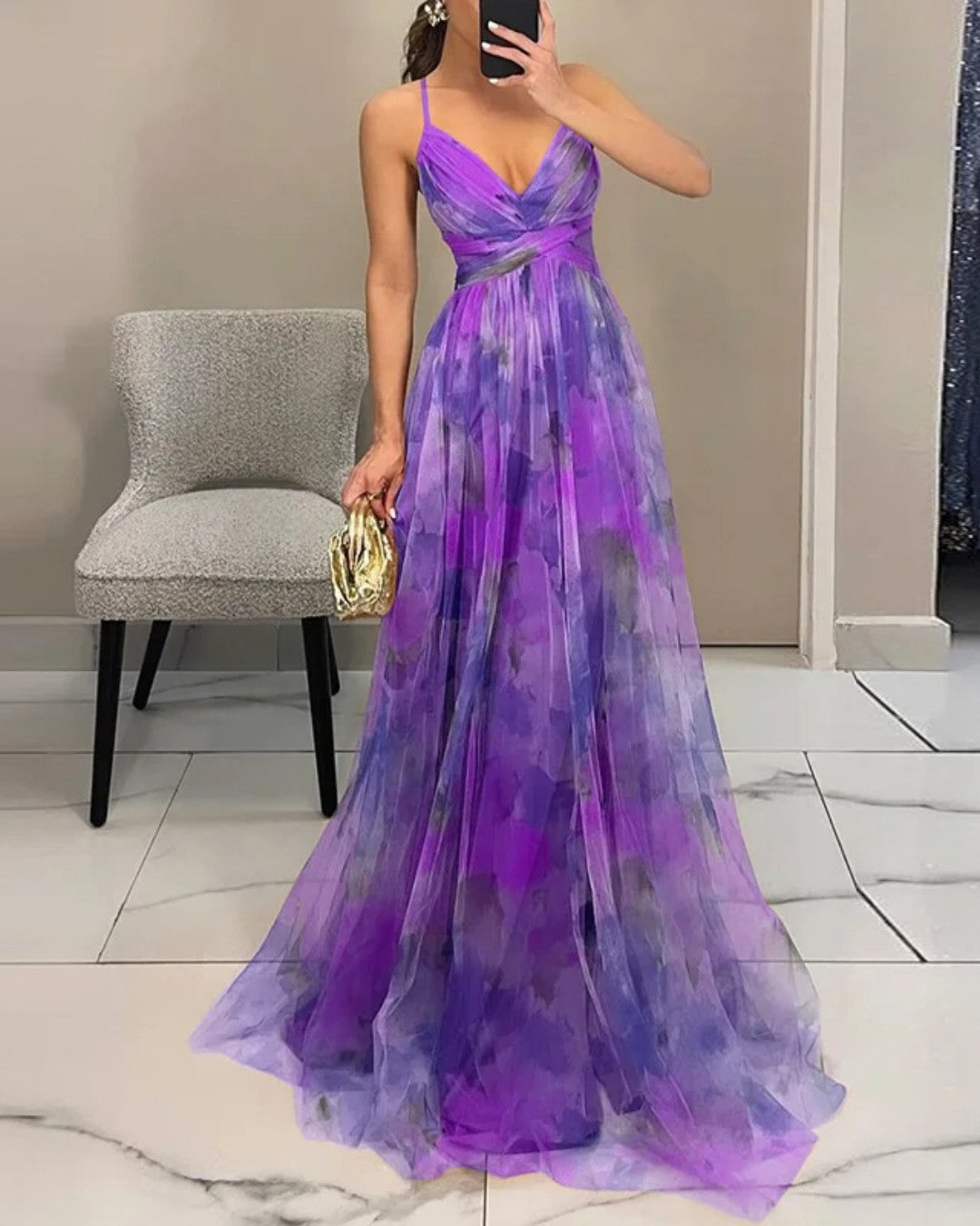 Giselle | Charming Maxi Dress with Floral Print