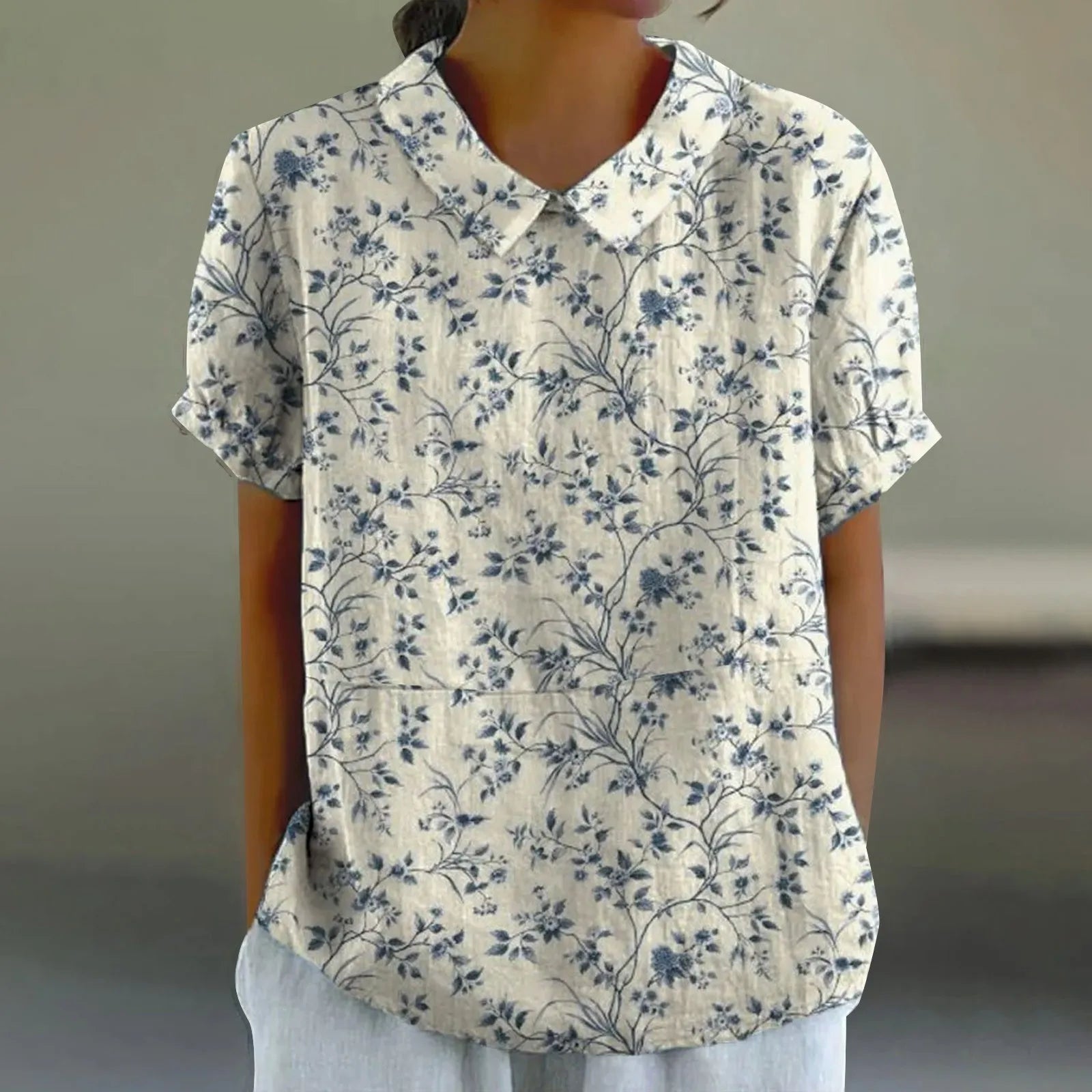 Mila | Ivory Floral Shirt