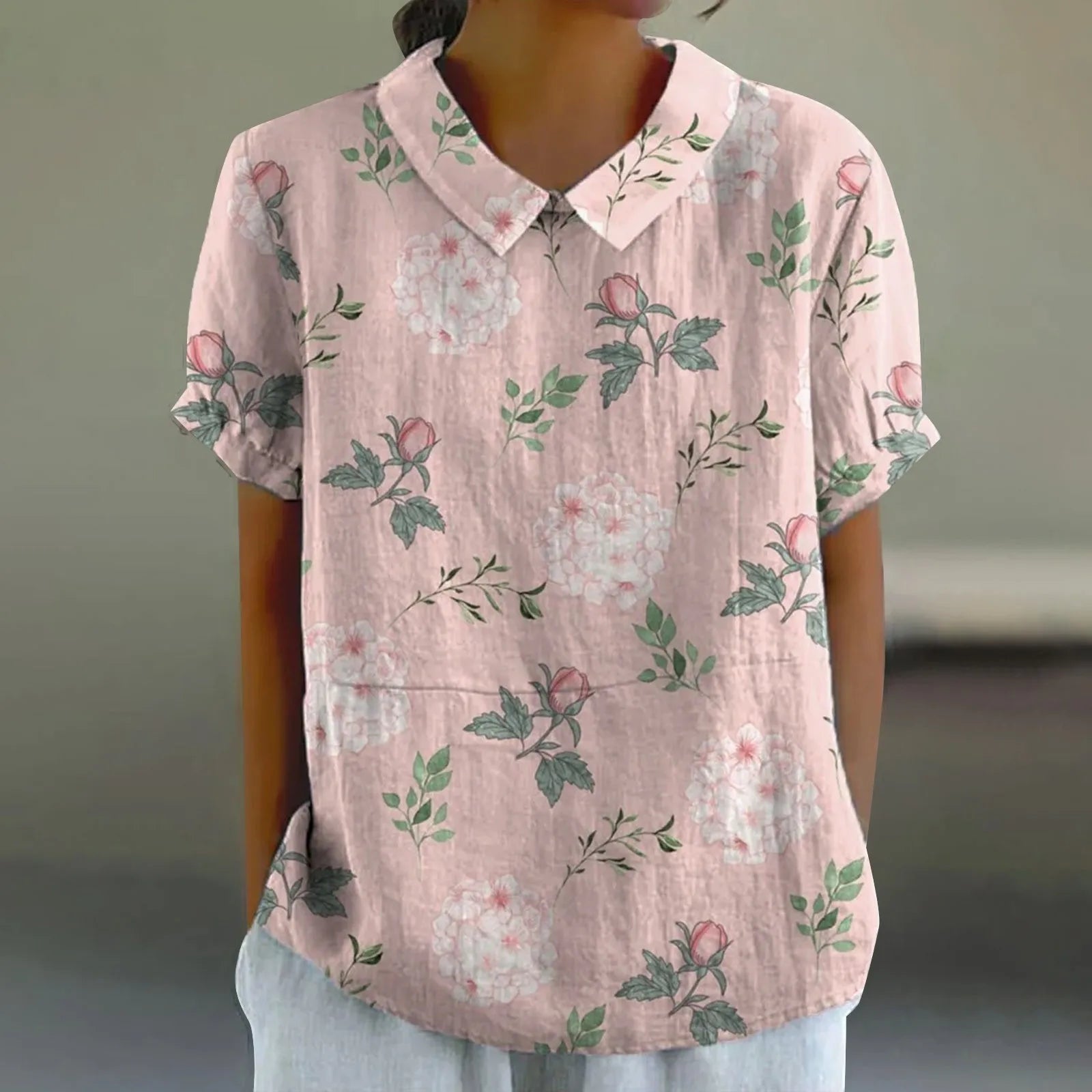 Mila | Blush Floral Shirt