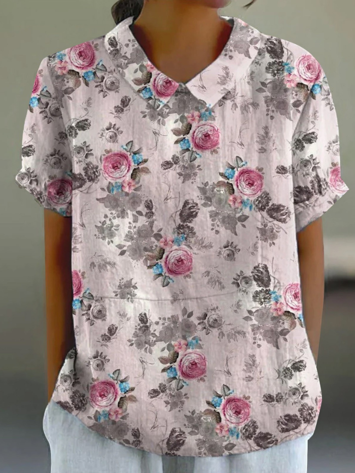 Mia | Soft Pastel Blossom Shirt