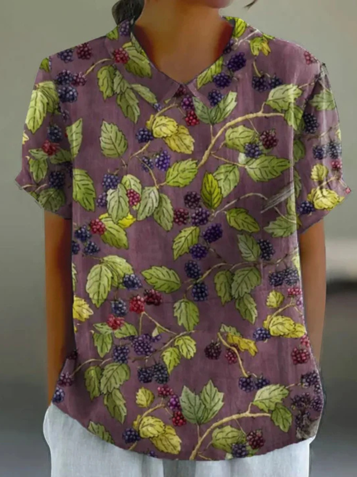 Mila | Berry Vine Blouse