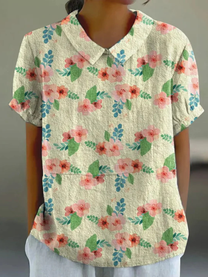 Mila | Blush Floral Shirt
