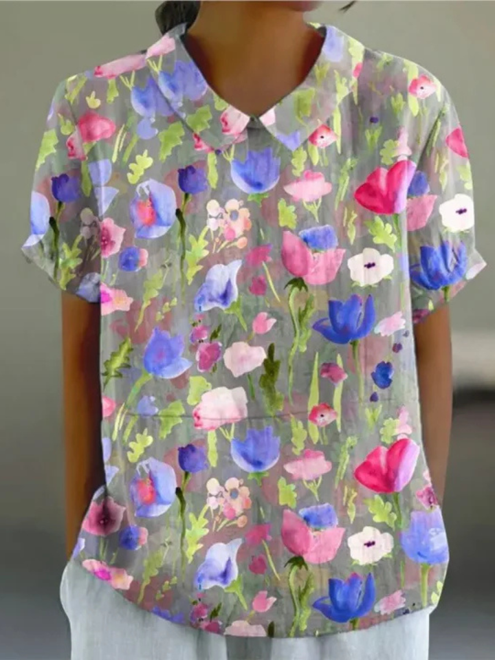 Mila | Pastel Floral Shirt